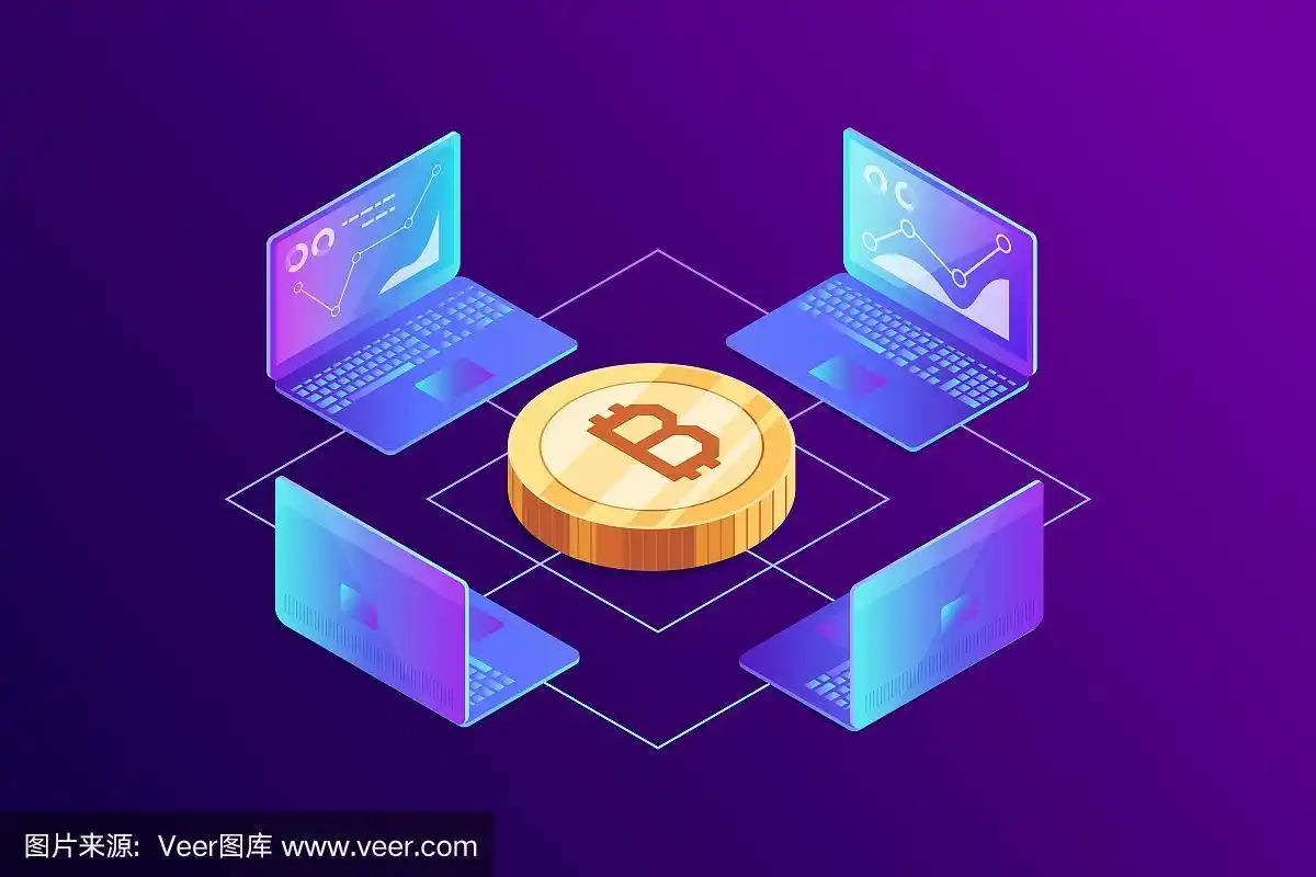 An illustration of a high-efficiency miner in a hosting farm, demonstrating cost-effective Bitcoin operations