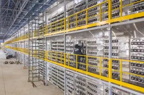 A modern Bitcoin mining farm
