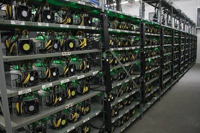 Bitcoin mining farm in Singapore showing modern infrastructure